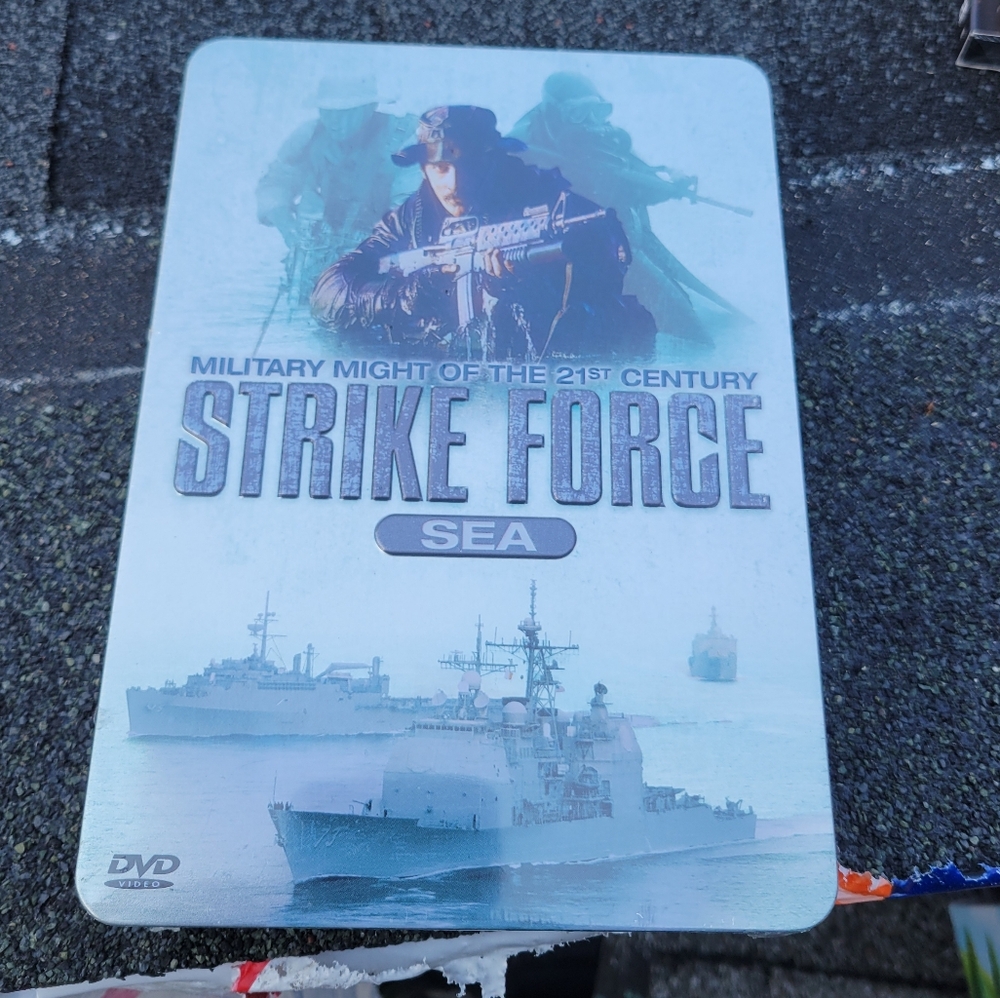 Strike Force Sea (military Might Of 21st Century) Tin Can Collection 5 DVDS